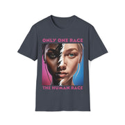 Only one race the human race pink Soft style T-Shirt