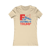 F Biden I'm voting for Trump Women's Favorite Tee