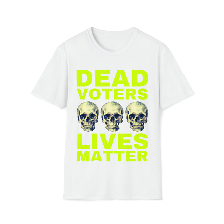 Halloween Dead Voters Lives Matter hot yellow Soft style T-Shirt