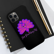 Stop Peacocking Me black/purple tough Phone Cases