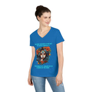 Raised by the dark ladies' V-Neck T-Shirt