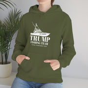 Trump Fishing Team Voting Tournament 2024 Heavy Blend™ Hooded Sweatshirt