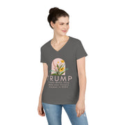 Trump Flower MAGA Shop Ladies' V-Neck T-Shirt