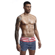 Men's colorblock striped shorts