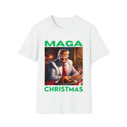 MAGA Christmas green Soft style T-Shirt unisex