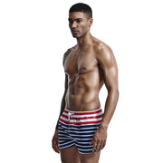 Men's colorblock striped shorts