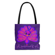 Stop Peacocking Me purple Tote Bag