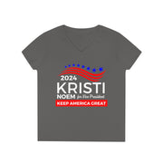 Kristi Noem for Vice President 2024 ladies' V-Neck T-Shirt