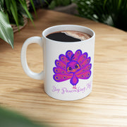 Stop peacocking me purple ceramic Mug 11oz