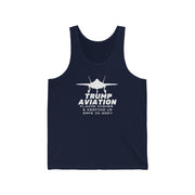 Trump Aviation Flying higher and keeping us safe in 2024 unisex Jersey Tank