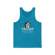 Trump Barber Shop Cutting in 2024 Unisex Jersey Tank