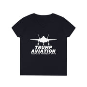 Trump Aviation Keeping America Safe V-Neck T-Shirt