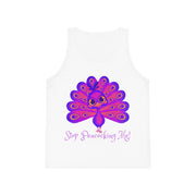 Stop Peacocking Me Purple Kid's Jersey Tank Top