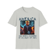 America has been invaded by an Army of Men blue Soft style T-Shirt