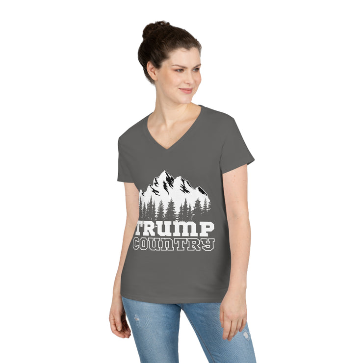 Trump Country White or Blue V-Neck T-Shirt