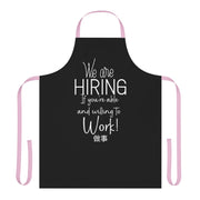 We are hiring if you're able and willing to work Apron (AOP) Black