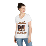 You can't compromise with people that want to kill you V-neck Women's tee