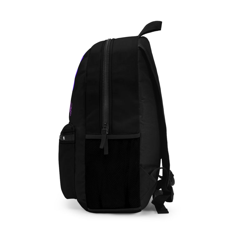 Stop peacocking Me purple/black Backpack