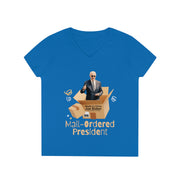 Mail-ordered President  ladies' V-Neck T-Shirt