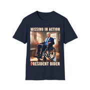 Missing in action resident Biden Soft style T-Shirt unisex