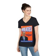 Wheaties Trump 2024 V-neck Women's tee