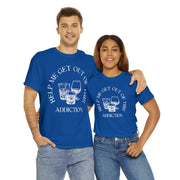 Help me get off this addiction alcohol Unisex Heavy Cotton Tee