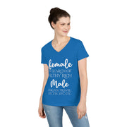 Female in search of filthy rich Male ladies' V-Neck T-Shirt