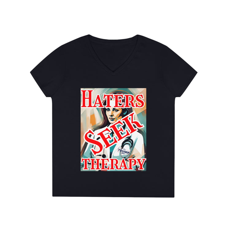 Haters seek therapy V-neck Women&