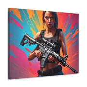 Ladies second amendment Canvas Gallery Wraps