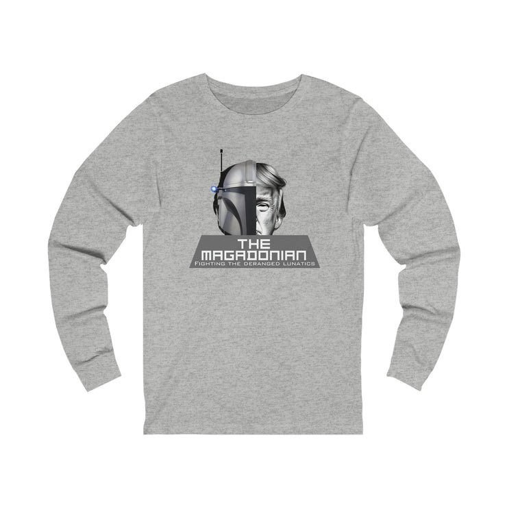 The Magadonian fighting the deranged lunatics Jersey Long Sleeve Tee