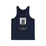 Sound of Freedom Go see it Awareness Unisex Jersey Tank dark