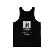 Sound of Freedom Go see it Awareness Unisex Jersey Tank dark