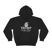 Trump Barber Shop Cutting in 2024 Heavy Blend™ Hooded Sweatshirt