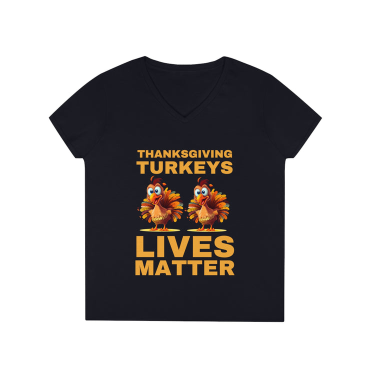 Thanksgiving Turkeys Lives Matter Mustard or Red-Brown  ladies&