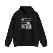 Registered Michigan Dead voter ID unisex Blend™ Hooded Sweatshirt
