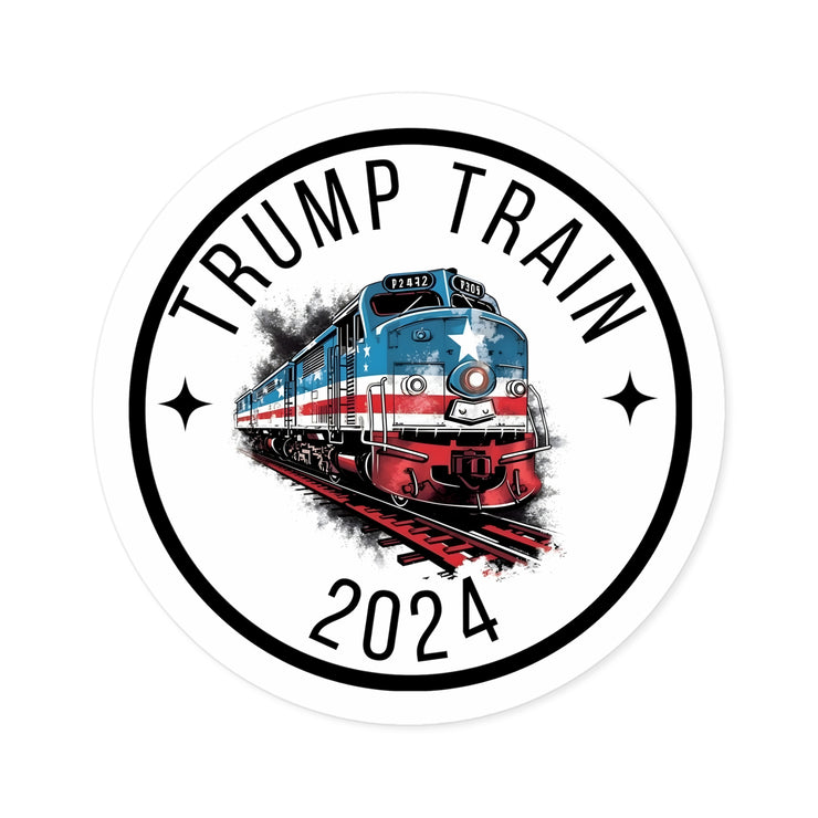 Trump Train 2024 Round Stickers, Indoor\Outdoor