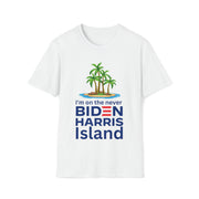 Biden Harris never Island Unisex Softstyle T-Shirt