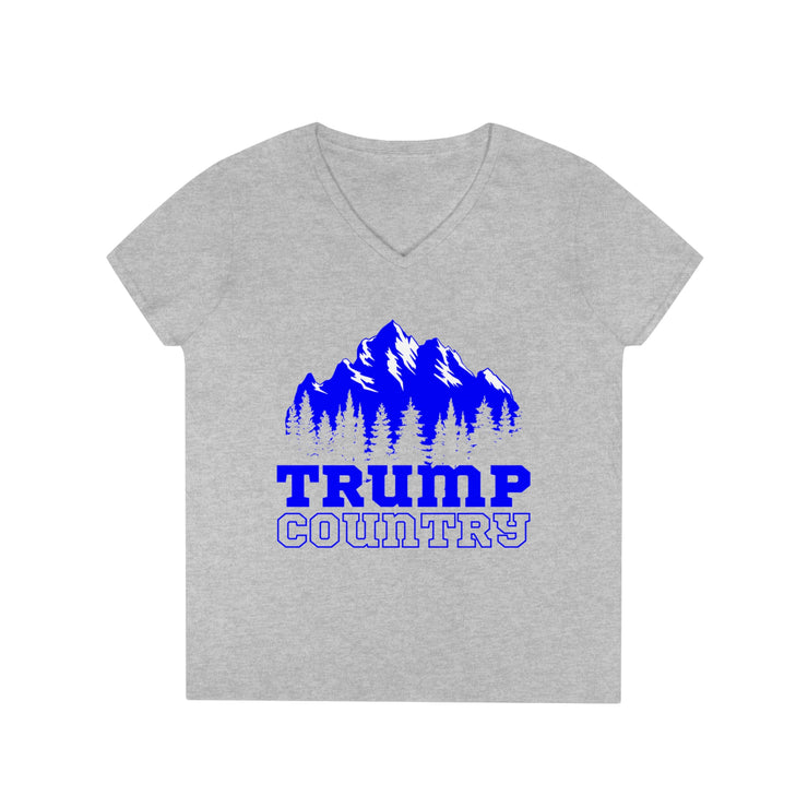 Trump Country White or Blue V-Neck T-Shirt