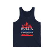 Russia is it worth it, Stop the war unisex Jersey Tank