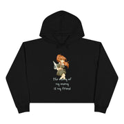 The enemy of my enemy is my friend Crop Hoodie