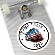 Trump Train 2024 Round Stickers, Indoor\Outdoor