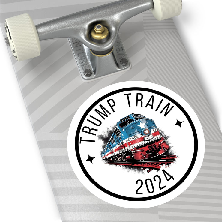 Trump Train 2024 Round Stickers, Indoor\Outdoor