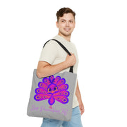 Stop Peacocking Me purple silver Tote Bag