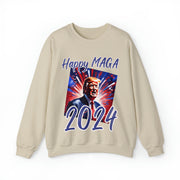 Happy MAGA 2024 Blue Heavy Blend™ Crewneck Sweatshirt Unisex