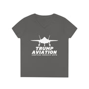 Trump Aviation Keeping America Safe V-Neck T-Shirt