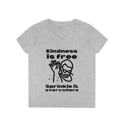 Kindness is free Sprinkle it everywhere V-Neck T-Shirt