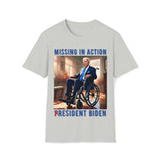 Missing in action resident Biden Soft style T-Shirt unisex