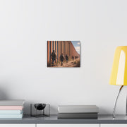 The border wall Canvas Gallery Wraps