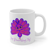 Stop Peacocking Me! Purple Ceramic Mug 11oz