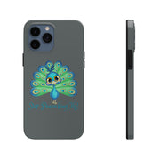 Stop Peacocking Me grey tough Phone Cases